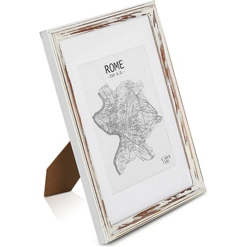 Image 1 of Casa Chic Lancaster, рамка за картини, правоъгълна, DIN A4 снимки, паспарту, дърво (ANTIC-A4-BWNWHT) (ANTIC-A4-BWNWHT)