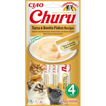 Churu cat mäsové pyré tuniak tuniakové kúsky 56 g