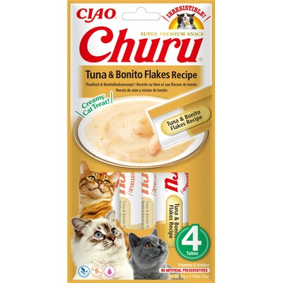 Churu cat mäsové pyré tuniak tuniakové kúsky 56 g