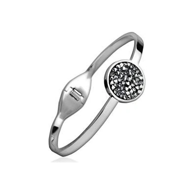 Nubis ocelový náramek s krystaly Crystals from Swarovski SILVER SHADE LV7001-SSH