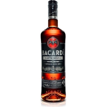 Bacardi Carta Negra 37,5% 0,7 l (čistá fľaša)