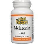 Natural Factors Melatonin/ Мелатонин 1 mg x 90 сублингвални таблетки Natural Factors (2713 NF)