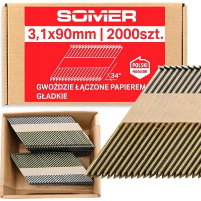 Klince do klincovačky Somer 3,1 mm 90 mm 2000 ks