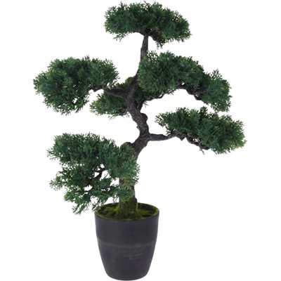 UMĚLÝ STROMEK BONSAI V KVĚTINÁČI PLAST 32 X 32 X 50 CM