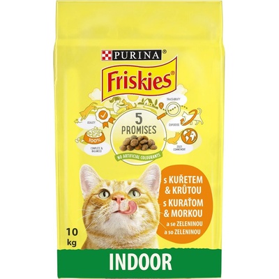 Friskies Indoor Cat s kuřecím a zeleninou 10 kg