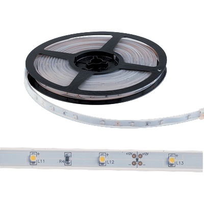 ELMARK LED150(12/DC, IP67)-ТОПЛО БЯЛО/5m, шлаух, бяла основа (99LED254VW)