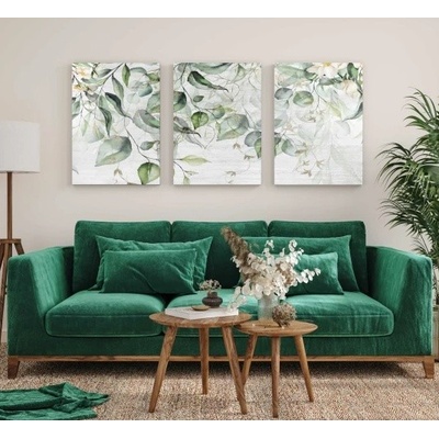 Divio Třídílný obraz na plátně, vzor 20382 Velikost: 60x120 cm