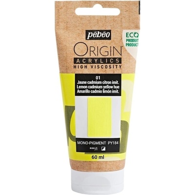 Pébéo Origin АКРИЛНА боя Lemon Cadmium Yellow Hue 60 ml 1 бр (817001)