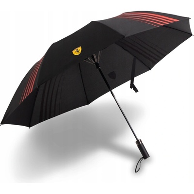 Ferrari automatický skladací dáždnik s puzdrom čierny