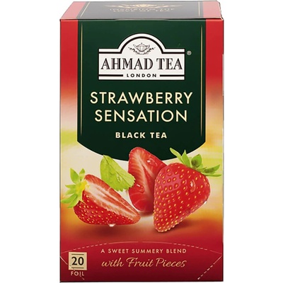 Ahmad Tea Čierny čaj Strawberry Sensation 20 x 2 g