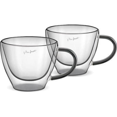 Lamart termopohár LT9117 VASO Súprava Cappuccino čierny 2 x 290 ml
