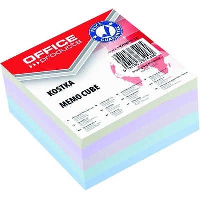 Office Products Záznamní kostky barevné Office Products - 8,5 cm x 8,5 cm x 4 cm / lepená vazba – Sleviste.cz