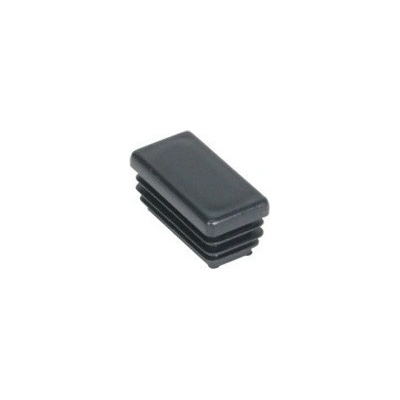 Zátka obdélníková 40x20 mm tloušťka 1,0-2,0 černá 100ks