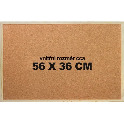 VICTORIA Korková tabule, 40 x 60 cm, dřevěný rám VVI15