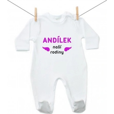 Boodyy Overal Andílek naší rodiny Dívka