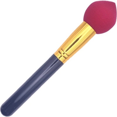 Divine cosmetics CP35 hubka na make-up s rúčkou 18 cm ružová tmavá