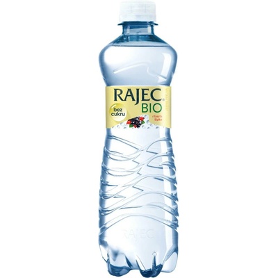 Pramenitá voda Rajec BIO nesladená Čierna ríbezľa a šípka 8 x 0,75 l