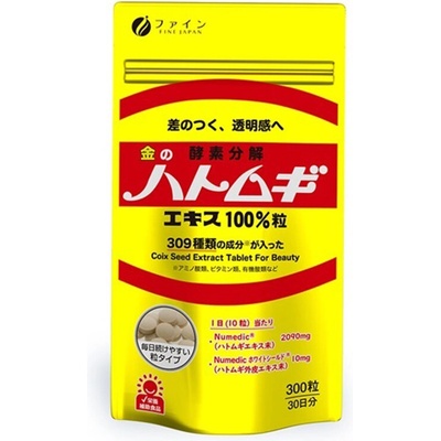 Fine Japan Хатомуги (перлен ечемик Коикс) 300 таблетки | Fine Japan (016552 (000375) FJ)