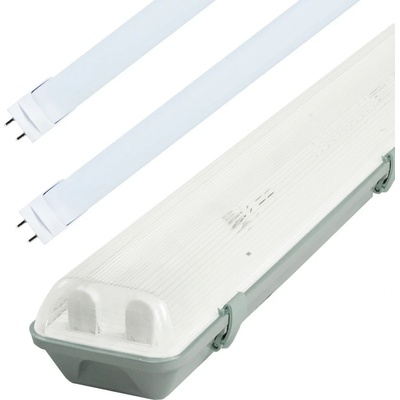 LED Solution Žiarivkové teleso 120cm + 2x LED trubice 18W Premium Teplá biela