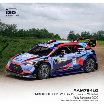 IXO Hyundai i20 Coupe WRC Rally Sardinien 2020 7 Loubet Landais 1:43