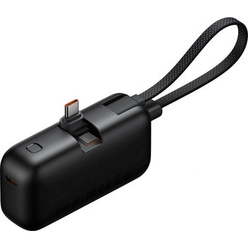 Mcdodo Външна батерия с USB-C конектор и вграден USB-C кабел - Mcdodo FreeKit Powerbank USB-C Connector With Build-In USB-C Cable 5000mAh 22.5W (черен) (MC-7760 (KF2358813))