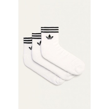 adidas ponožky biele 3 páry TREFOIL ANK SCK HC EE1152