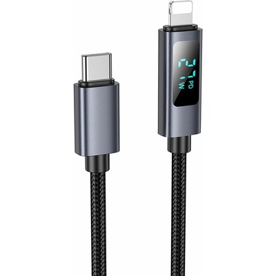 Foneng X112 USB-A to USB-C cable, 3A, 1m, černý