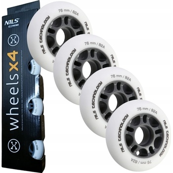 Nils Extreme PU 76x24 82A s ložiskami ABEC 9, 4 ks