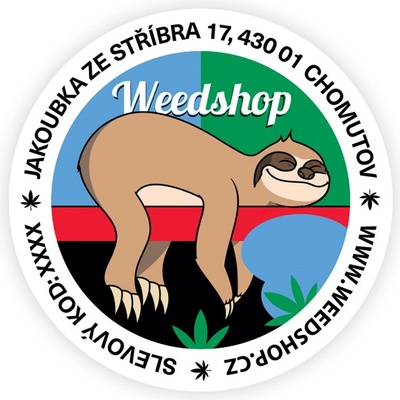 WeedShop Samolepka vizitková lenochod