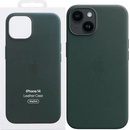 Puzdrá a kryty na mobilné telefóny Apple Leather Case s MagSafe pro iPhone 14 - piniově zelený MPP53ZM/A