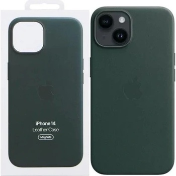 Apple Leather Case s MagSafe pro iPhone 14 - piniově zelený MPP53ZM/A