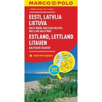 Baltické státy mapa