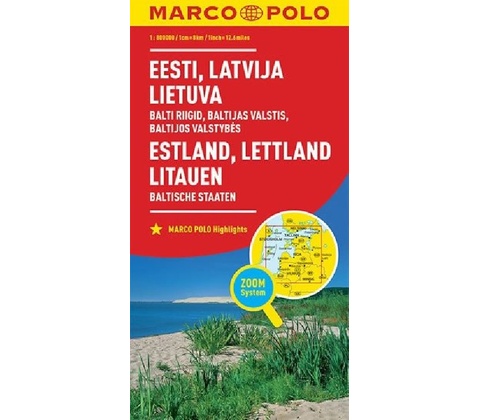 Baltické státy mapa