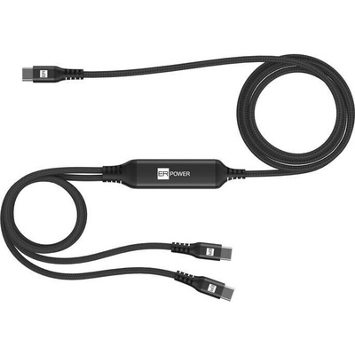 Erpower ERPW3CSP-BK Spliter USB-C/2× USB-C 1,5m černý