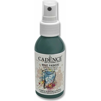 Cadence Textilná farba v spreji modrozelená 100 ml