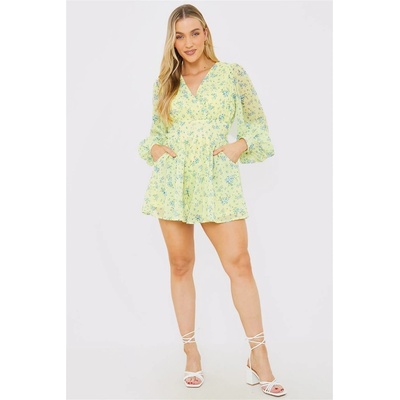 In The Style Гащеризон In The Style Studio In The Style Wrap Playsuit - Yellow