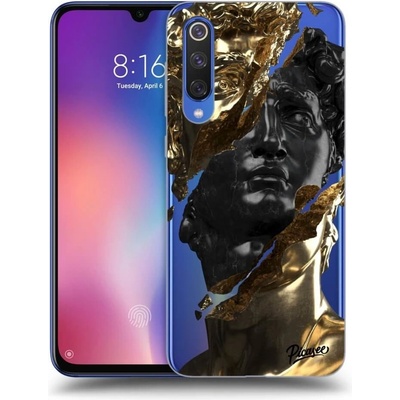 Pouzdro Picasee silikonové Xiaomi Mi 9 SE - Black Gold čiré