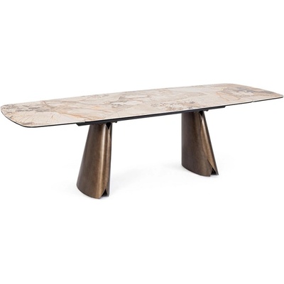 Bizzotto Трапезна разтегателна маса Cile, 180-220-260x100 см, бежова, ефект Патагониа (0731302)