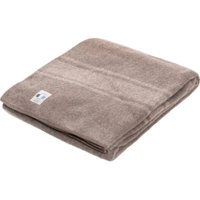 MT italská vlněná deka Hnědá 200x155