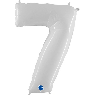 vybavsenaparty Fóliová číslice bílá '7' 102 cm