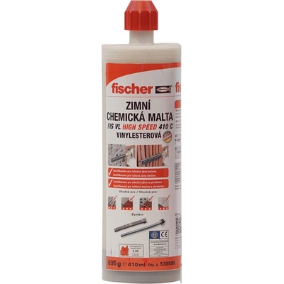 Chemická malta fischer FIS VL 410 C HIGH SPEED do -15° C +1ks směšovač – Zboží Mobilmania