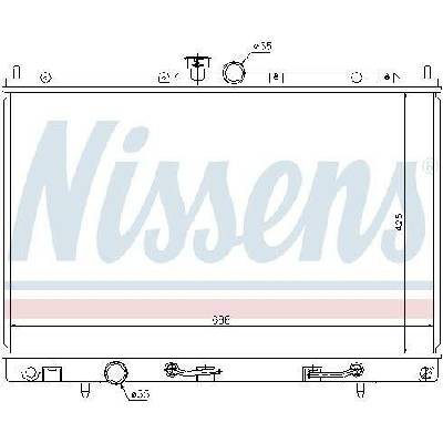 Chladič motoru NISSENS 62893