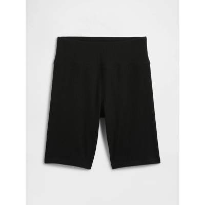 Gap detské rebrované biker shorts Čierna