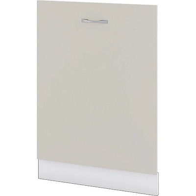 ИРИМ Врата с цокъл за вградена съдомиялна Сити БС-39 бяло гладко / сатен 60 см