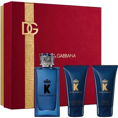 Dolce&Gabbana Комплект за мъже Dolce & Gabbana K by Dolce & Gabbana - Парфюмна вода 100 мл + Афтършейв 50 мл + Душ гел 50 мл