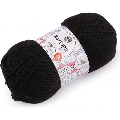 Prima-obchod Pletací příze Baby One 100 g, barva 4 (940) černá