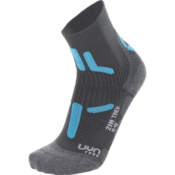 Uyn dámské ponožky TREKKING 2IN LOW CUT SOCKS šedá/modrá