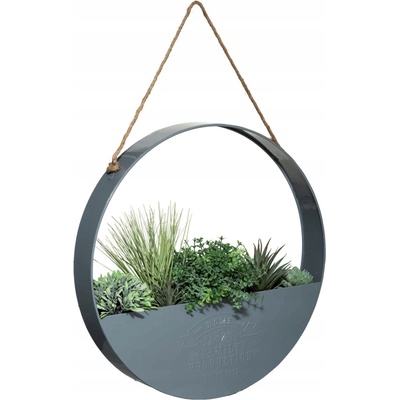 Atmosphera Umělé rostliny, průměr 44 cm, závěsná dekorace v kovovém krytu