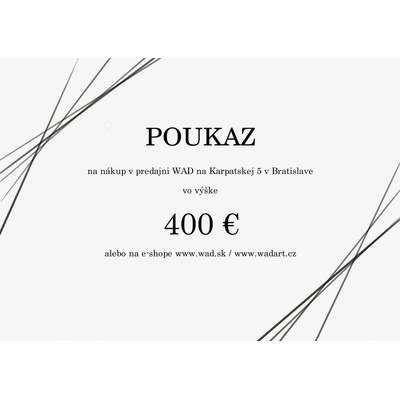 WAD Darčekový poukaz 400€