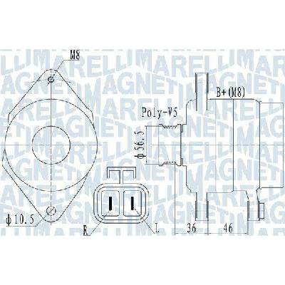 Generátor MAGNETI MARELLI 063732128010